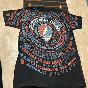 Liquid Blue Grateful Dead Song Titles All Over Print Short Sleeve Tee